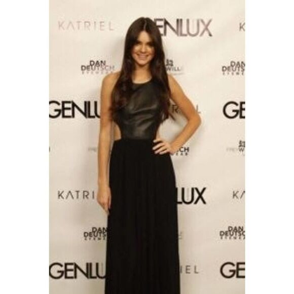 Katriel Designs Leather Cut-Out Dress Black - Picture 4 of 12